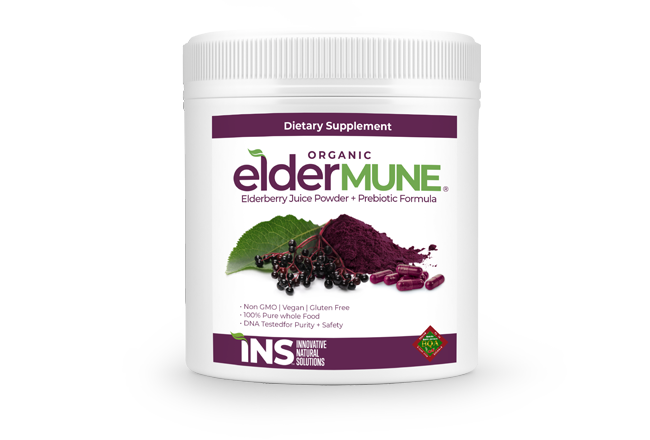 ElderMune Organic Elderberry Juice Powder and Probiotic Formula